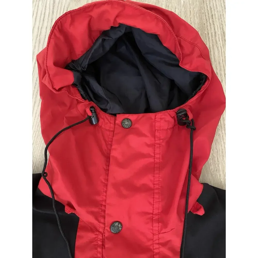The North Face Red and Black Hooded Gore-Tex Jacket